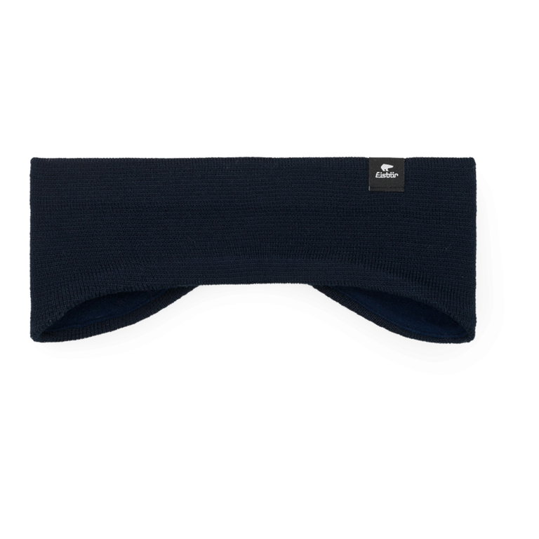 Eisbär Stirnband Hagen (Merinomix) navyblau - 1 Stück