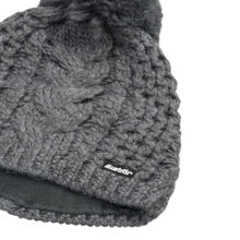 Eisbär Strickmütze (Pompon) Afra - anthrazitgrau