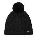 Eisbär Strickmütze (Pompon) Afra Damen - schwarz - 1 Stück