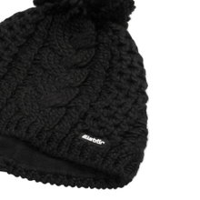 Eisbär Strickmütze (Pompon) Afra Damen - schwarz - 1 Stück