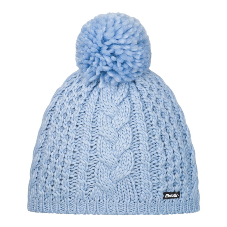 Eisbär Strickmütze (Pompon) Afra Damen - hellblau - 1 Stück