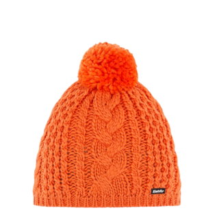 Polar Bear Knitted Hat (Pom Pom) Afra Ladies - orange - 1 piece