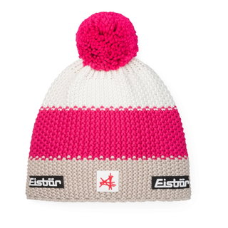 Eisbär Wintermütze Star SA (Pompon) - Merinomix - pink/weiss/beige - 1 Stück