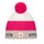 Eisbär Wintermütze Star SA (Pompon) - Merinomix - pink/weiss/beige - 1 Stück