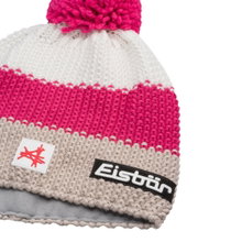 Polar Bear Winter Hat Star SA (Pom Pom) - Merinomix - pink/white/beige - 1 piece