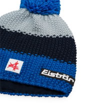 Eisbär Wintermütze Star SA (Pompon) - Merinomix - blau/nachtblau/grau - 1 Stück