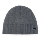 Eisbär Wintermütze (Beanie) Trop Strickmuster Merinowolle - anthrazitgrau - 1 Stück