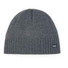 Eisbär Wintermütze (Beanie) Trop Strickmuster Merinowolle - anthrazitgrau - 1 Stück