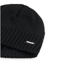 Eisbär Wintermütze (Beanie) Trop Strickmuster Merinowolle - schwarz - 1 Stück