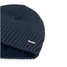 Eisbär Wintermütze (Beanie) Trop Strickmuster Merinowolle - kobaltblau - 1 Stück