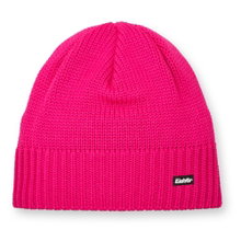 Polar Bear Winter Hat (Beanie) Trop Knit Pattern Merino Wool - magenta - 1 piece