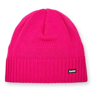 Eisbär Wintermütze (Beanie) Trop Strickmuster Merinowolle - magenta - 1 Stück