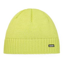 Czapka zimowa Eisbär (beanie) Trop wzór dzianinowy z wełny merino - żółta - 1 sztuka