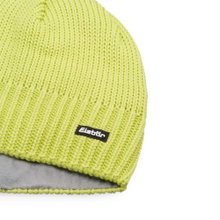 Eisbär Wintermütze (Beanie) Trop Strickmuster Merinowolle - gelb - 1 Stück