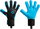 Elite Sport Torwarthandschuhe Neo Revolution II - 4mm EsTec Aqua 5007B-Latex bei kalten/nassen Wetter - schwarz/aqua