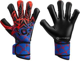 Elite Sport Goalkeeper Gloves Spin - 4mm ES Centum + Latex, ideal for all weather conditions - black