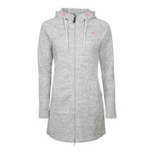Elkline Fleecejacke Durchgewärmt (Fleecemantel) weiss/grau Damen