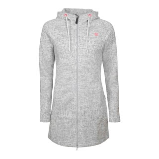 Elkline Fleecejacke Durchgewärmt (Fleecemantel) weiss/grau Damen