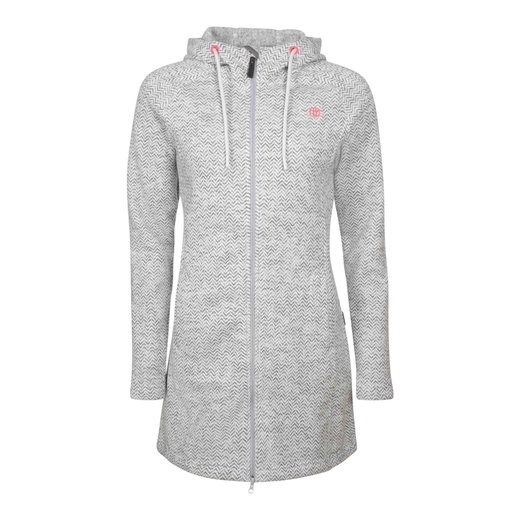 Elkline Fleece Jacket Warmed Through (Fleece Coat) white/grey Ladies
