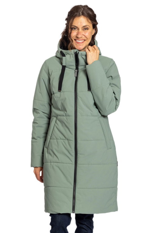 Elkline Winter-Steppmantel Comfort (warm wattiert, bequem) soft olivegrün Damen