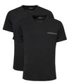 Emporio Armani V-Neck Stretch Shirt (95% Cotton) Black Underwear for Men - Pack of 2
