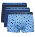 Emporio Armani Underwear Boxer Shorts Trunk Cotton blue/dark blue patterned Men's - 3 pieces