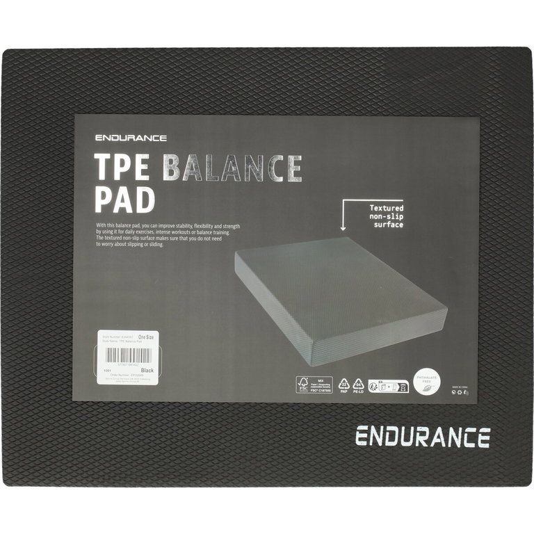 Endurance balance cushion TPE pad black - 1 piece -