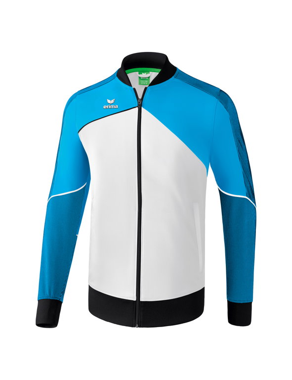 Erima Trainingsjacke Premium One 2.0 (Präsentation) weiss/hellblau/schwarz Herren
