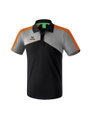 Erima Sport-Polo Premium One 2.0 schwarz/grau Herren