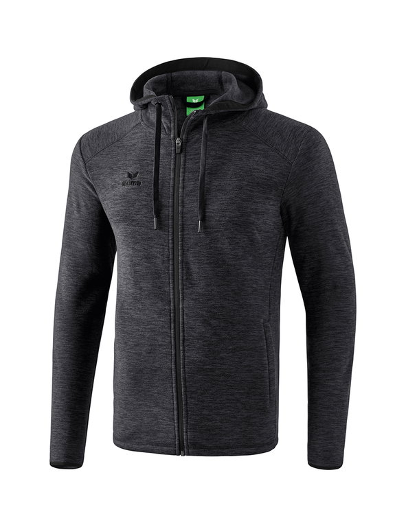 Erima Fleecejacke schwarz/melange Herren