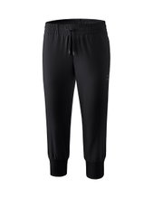 Erima Training Pants 3/4 Pant (100% Polyester, side zip pockets) black Women