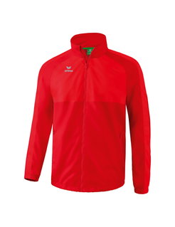 Erima Sportowa kurtka na każdą pogodę Team (100% poliester, wodoodporna) czerwona męska