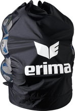 Erima ball bag for 18 balls with side ventilation nets - black/white