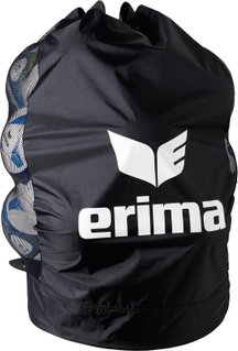 Erima ball bag for 18 balls with side ventilation nets - black/white