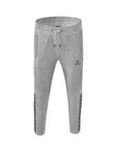 Erima Jogginghose Essential Team Sweathose (weicher Baumwollmix, Reißverschlusstaschen) hellgrau Herren