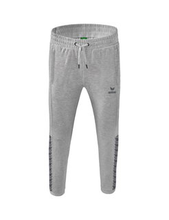 Erima Jogginghose Essential Team Sweathose (weicher Baumwollmix, Reißverschlusstaschen) hellgrau Herren