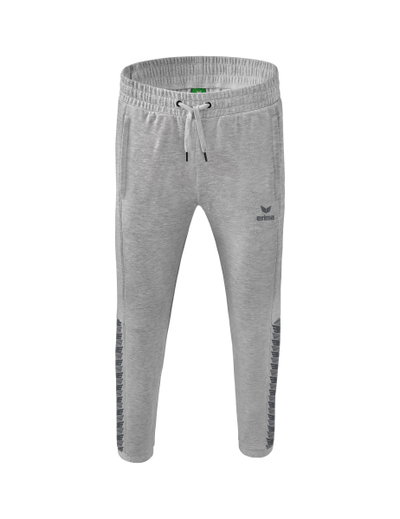 Erima Jogginghose Essential Team Sweathose (weicher Baumwollmix, Reißverschlusstaschen) hellgrau Herren