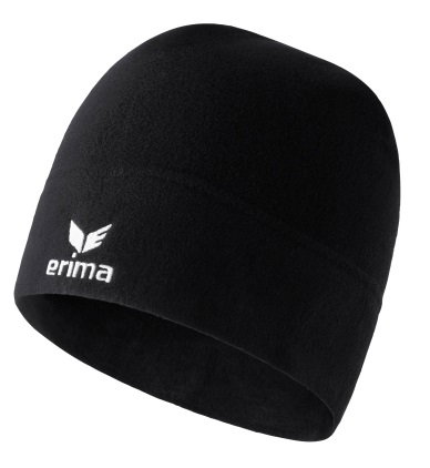 Erima Mütze (Beanie) Fleece schwarz - 1 Stück