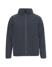 Erima Fleecejacka Teamsport (miękka, przyjemna tkanina teddy-fleece) szara męska