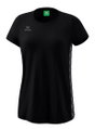 Erima Freizeit-Shirt Essential Team - weicher Baumwollmix, klassischer Schnitt - schwarz/grau Damen