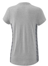 Erima Leisure Shirt Essential Team - soft cotton blend, classic cut - light grey/grey Women