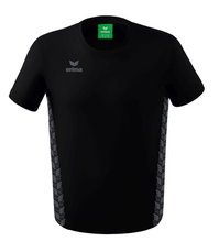 Erima Leisure T-shirt Essential Team - soft cotton blend, classic cut - black/grey boys