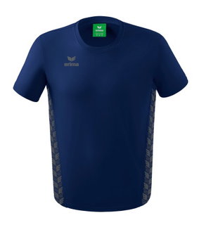 Erima Freizeit-Tshirt Essential Team - weicher Baumwollmix, klassischer Schnitt - navyblau/grau Jungen