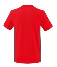 Erima Leisure T-shirt Essential Team - soft cotton blend, classic cut - red/grey Boys