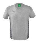 Erima Freizeit-Tshirt Essential Team - weicher Baumwollmix, klassischer Schnitt - hellgrau/grau Jungen