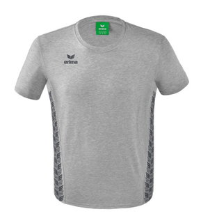 Erima Leisure T-shirt Essential Team - soft cotton blend, classic cut - light grey/grey Boys