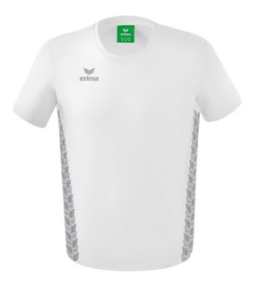 Erima Freizeit-Tshirt Essential Team - weicher Baumwollmix, klassischer Schnitt - weiss/grau Jungen