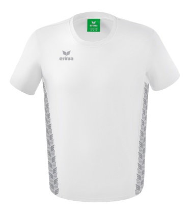 Erima Freizeit-Tshirt Essential Team - weicher Baumwollmix, klassischer Schnitt - weiss/grau Jungen