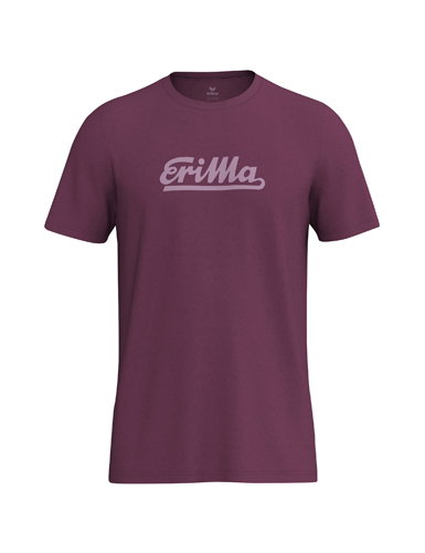 Erima Freizeit-Tshirt Retro 2.0 (100% Baumwolle) bordeauxrot Herren