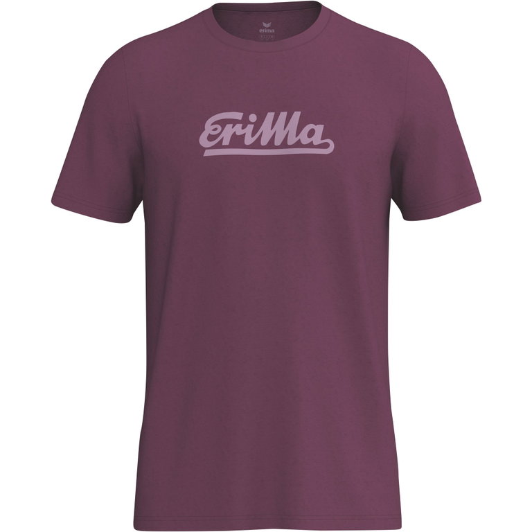 Erima Freizeit-Tshirt Retro 2.0 (100% Baumwolle) bordeauxrot Herren